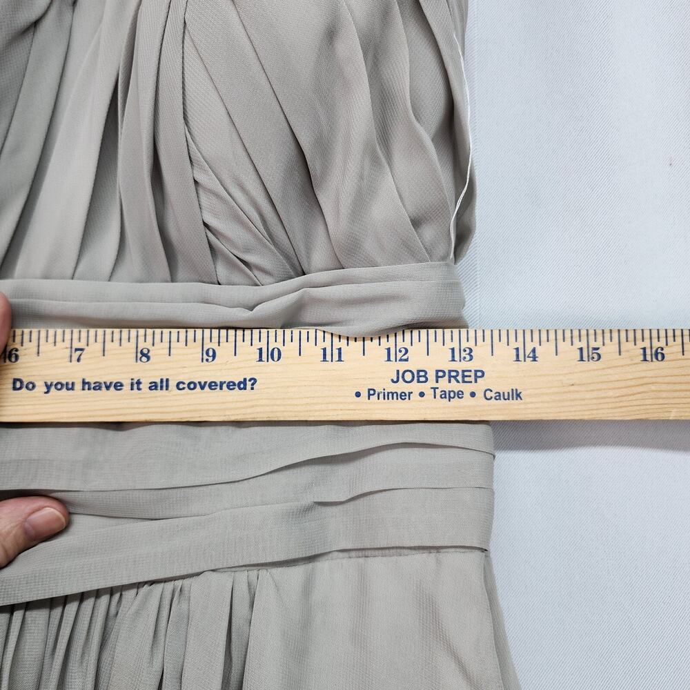 LanTing Bride Gray Halter Dress Small Lined Bridesmaid Prom Cocktail Formal READ - Picture 13 of 16